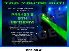 96 Standard Laser Tag Birthday Invitation Template Layouts with Laser Tag Birthday Invitation Template