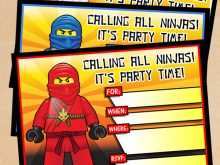 97 Customize Ninjago Birthday Invitation Template Download with Ninjago Birthday Invitation Template