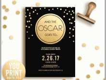 97 Format Oscar Party Invitation Template PSD File with Oscar Party Invitation Template