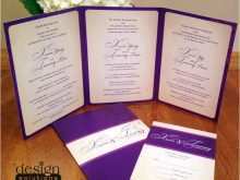 97 Free Printable Tri Fold Wedding Invitation Template With Stunning Design by Tri Fold Wedding Invitation Template