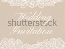Wedding Invitation Template Lace