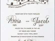 97 Online Hebrew English Wedding Invitation Template With Stunning Design with Hebrew English Wedding Invitation Template
