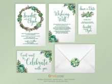97 Printable Succulent Wedding Invitation Template Formating with Succulent Wedding Invitation Template