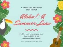 97 Report Tropical Party Invitation Template in Photoshop with Tropical Party Invitation Template