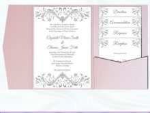 98 Printable Pocketfold Wedding Invitation Template With Stunning Design with Pocketfold Wedding Invitation Template