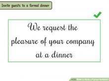 99 Adding Formal Dinner Invitation Example For Free with Formal Dinner Invitation Example