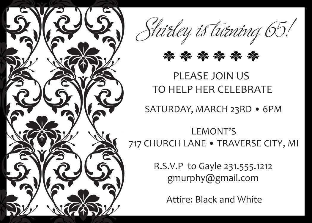 99 Adding Party Invitation Templates Black And White for Ms Word by Party Invitation Templates Black And White