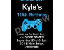 99 Creating Free Video Game Birthday Invitation Template Now for Free Video Game Birthday Invitation Template