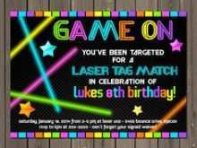 99 Format Laser Tag Birthday Invitation Template in Word for Laser Tag Birthday Invitation Template