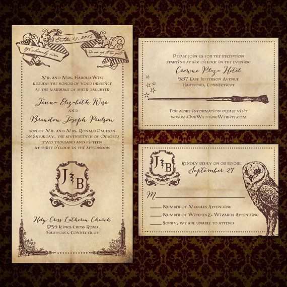 99 Online Harry Potter Wedding Invitation Template Free PSD File with Harry Potter Wedding Invitation Template Free
