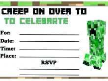 99 Visiting Minecraft Party Invitation Template Download for Minecraft Party Invitation Template