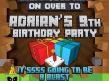 11 Adding Minecraft Birthday Invitation Template Download by Minecraft Birthday Invitation Template