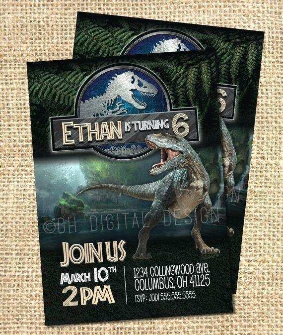 11 Best Jurassic World Party Invitation Template Maker for Jurassic World Party Invitation Template