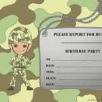 11 Blank Camouflage Party Invitation Template in Word for Camouflage Party Invitation Template