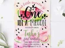 11 Creative One In A Melon Birthday Invitation Template Maker for One In A Melon Birthday Invitation Template
