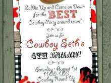 11 Creative Western Party Invitation Template Layouts for Western Party Invitation Template