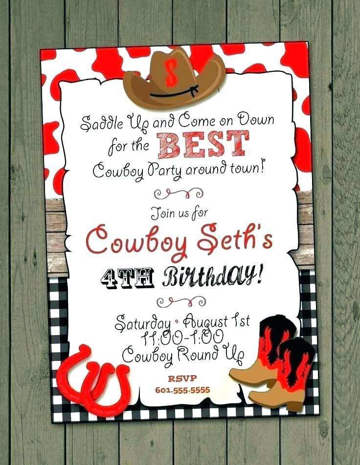 11 Creative Western Party Invitation Template Layouts for Western Party Invitation Template
