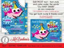 11 Customize Our Free Baby Shark Birthday Invitation Template Formating with Baby Shark Birthday Invitation Template