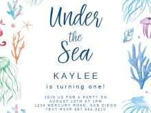 11 Customize Under The Sea Birthday Invitation Template Now with Under The Sea Birthday Invitation Template