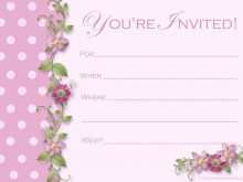 11 Format Fill In The Blank Invitation Template For Free for Fill In The Blank Invitation Template