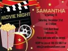 11 Format Movie Night Party Invitation Template Free in Word by Movie Night Party Invitation Template Free