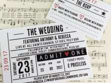 11 Free Concert Ticket Wedding Invitation Template Now by Concert Ticket Wedding Invitation Template