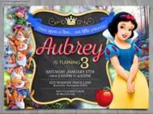 11 Free Printable Birthday Invitation Template Snow White in Photoshop by Birthday Invitation Template Snow White