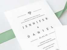 Diamond Wedding Invitation Template