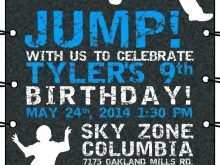 11 Printable Sky Zone Birthday Invitation Template Maker with Sky Zone Birthday Invitation Template