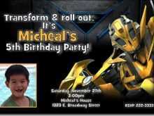11 Printable Transformers Birthday Invitation Template Now by Transformers Birthday Invitation Template