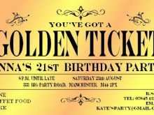 12 Adding Golden Ticket Birthday Invitation Template in Photoshop by Golden Ticket Birthday Invitation Template