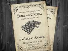 12 Best Game Of Thrones Wedding Invitation Template With Stunning Design for Game Of Thrones Wedding Invitation Template