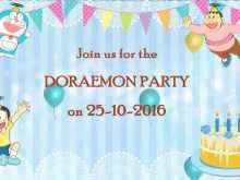 12 Customize Doraemon Birthday Invitation Template in Photoshop for Doraemon Birthday Invitation Template