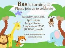 12 Printable Jungle Party Invitation Template in Photoshop by Jungle Party Invitation Template