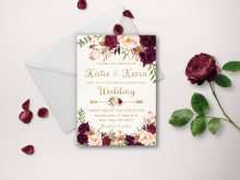 12 Report Floral Wedding Invitation Template for Ms Word with Floral Wedding Invitation Template