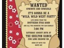 12 Report Western Party Invitation Template for Ms Word by Western Party Invitation Template