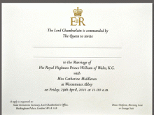 12 Standard Royal Wedding Party Invitation Template For Free by Royal Wedding Party Invitation Template
