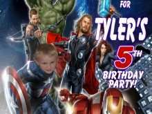 12 The Best Avengers Party Invitation Template Download with Avengers Party Invitation Template