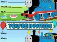 13 Creative Thomas The Train Blank Invitation Template Maker for Thomas The Train Blank Invitation Template