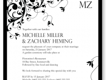 13 Free Printable Black And White Wedding Invitation Template in Photoshop for Black And White Wedding Invitation Template