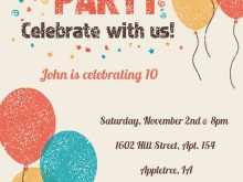 13 Printable Kid Party Invitation Template PSD File for Kid Party Invitation Template