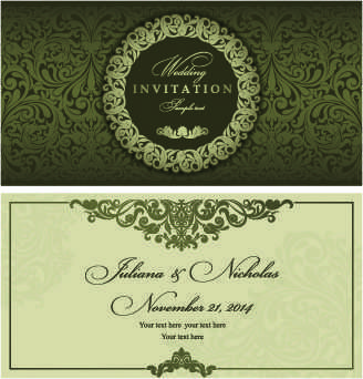 14 Blank Vector Wedding Invitation Templates With Stunning Design with Vector Wedding Invitation Templates