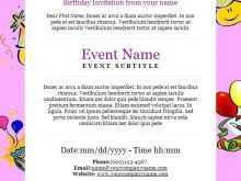 14 Create Birthday Invitation Templates Electronic in Word by Birthday Invitation Templates Electronic