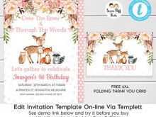 14 Creating Woodland Birthday Invitation Template Formating by Woodland Birthday Invitation Template