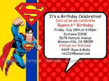 14 Format Superman Birthday Invitation Template Layouts by Superman Birthday Invitation Template