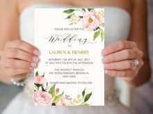 14 Free Printable Peony Wedding Invitation Template Now by Peony Wedding Invitation Template