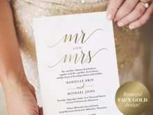 14 How To Create Gold Wedding Invitation Template Download for Gold Wedding Invitation Template