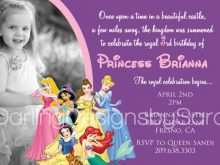 14 Online Disney Princess Birthday Invitation Template Layouts by Disney Princess Birthday Invitation Template