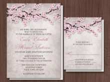 14 Printable Wedding Invitation Template Cherry Blossom For Free for Wedding Invitation Template Cherry Blossom