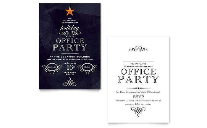 14 Report Company Holiday Party Invitation Template With Stunning Design by Company Holiday Party Invitation Template
